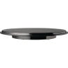 Pure black melamine cake plate - Ø310mm - APS - Fourniresto