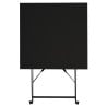 Square Black Steel Terrace Table - 600 mm - Bolero - Fourniresto