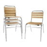 Chaises bistro frêne et aluminium  - Bolero - Fourniresto