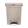 Κάδος με πεντάλ Slim Jim Beige - 30L - Rubbermaid