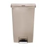 Front pedal slim Jim beige trash can - 68L - Rubbermaid