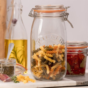 Jar with clip for preserving 1500ml - FourniResto - Fourniresto