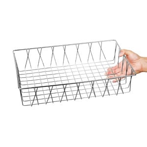 Stainless steel presentation basket 450 x 300 x 100mm - Olympia - Fourniresto