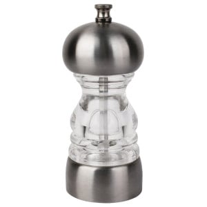 Salt and pepper mill in stainless steel 135x55mm - Olympia - Fourniresto