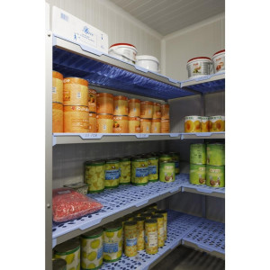 Modular Shelving Unit in Corner 4 Levels - W 649 x D 400mm - Tournus