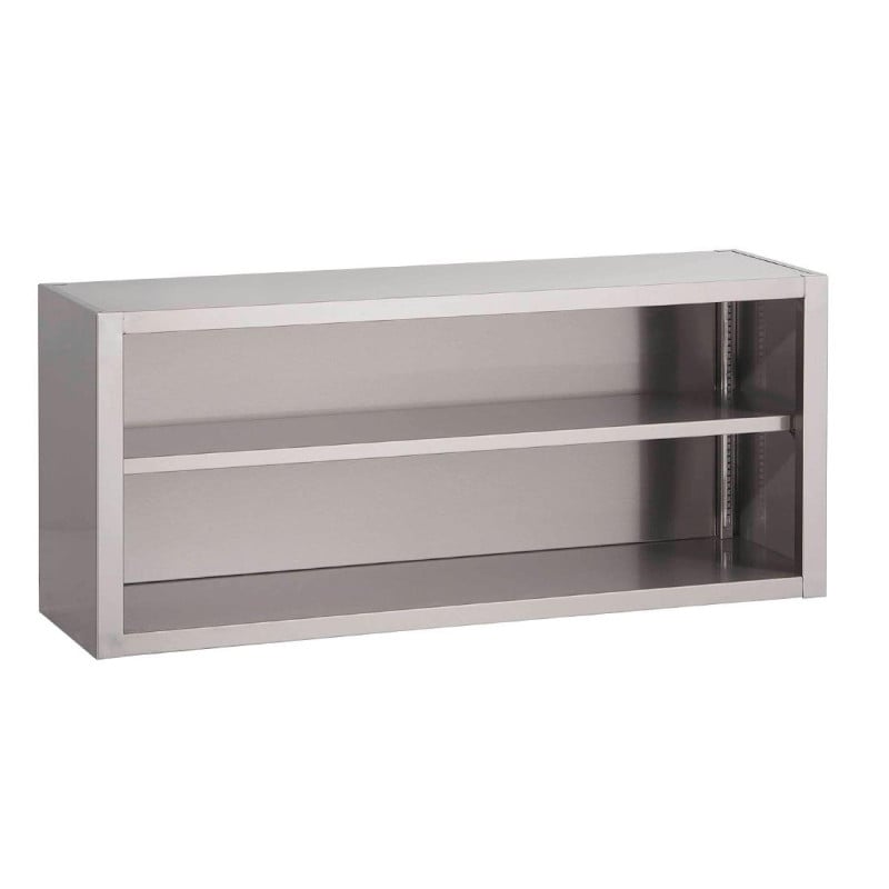 Placard Ouvert Mural en Inox-L 2000 x P 400mm - Gastro M