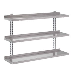 Etagère Murale en Inox Sans Supports-L 1200 x P 400mm - Gastro M