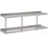 Wall Shelf in Stainless Steel Without Brackets - W 1400 x D 400mm - Gastro M