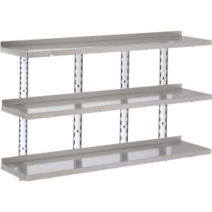 Stainless Steel Wall Shelf Without Brackets - W 1800 x D 400mm - Gastro M