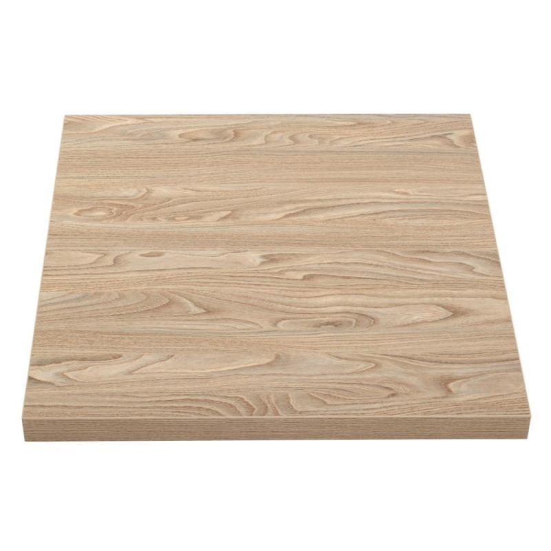 Plateau De Table Carré Effet Bois Clair - 700 mm - Bolero