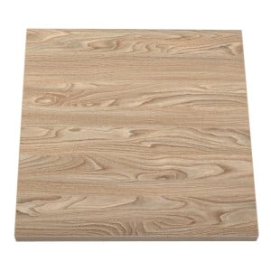 Square Light Wood Effect Table Top - 700 mm - Bolero