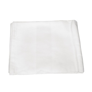 White tablecloth with satin band 910 x 910mm - Mitre Luxury - Fourniresto