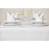 White tablecloth with satin band 910 x 910mm - Mitre Luxury - Fourniresto