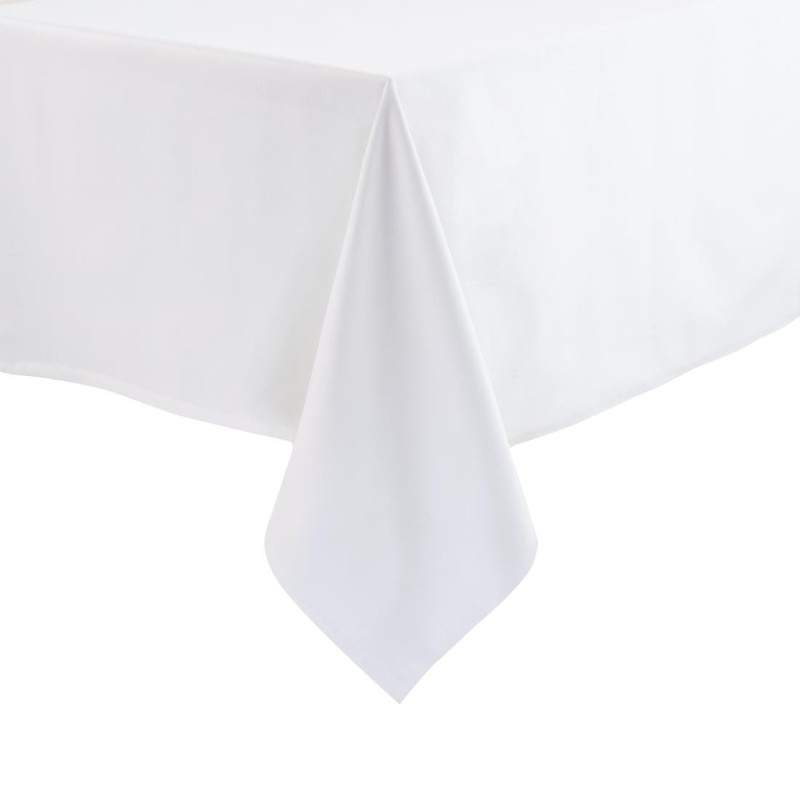 White tablecloth 2290 x 2290mm - Mitre Essentials - Fourniresto