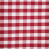 Square tablecloth with red checkered pattern in polyester 890 x 890mm - Mitre Essentials - Fourniresto