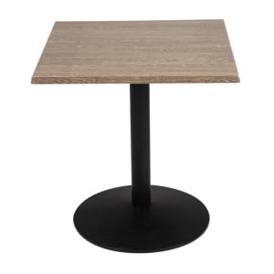 Square Table Top with Aged Wood Effect - L 700 x W 700mm - Bolero