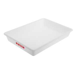 Bac Alimentaire Peu Profond Transparent 540Mm - Araven - Fourniresto