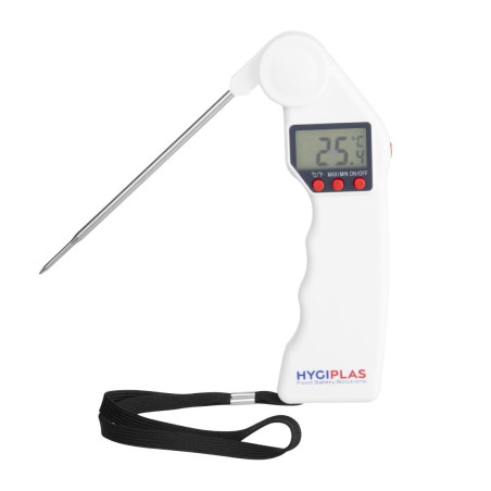 Thermomètre À Sonde Pliable Easytemp Blanc - Hygiplas - Fourniresto