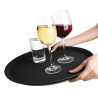 Non-slip round black fiberglass tray 406mm - Olympia KRISTALLON - Fourniresto