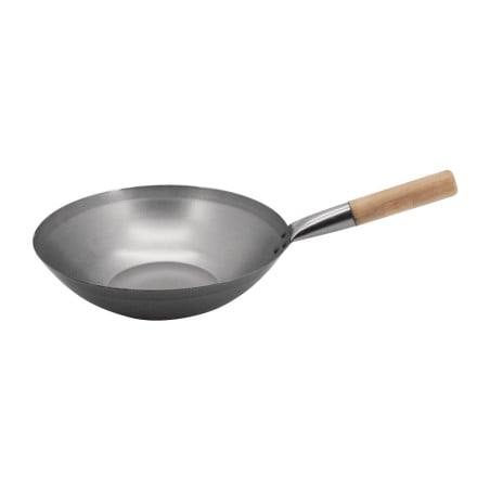 Steel Wok - 33 cm - Vogue - Fourniresto