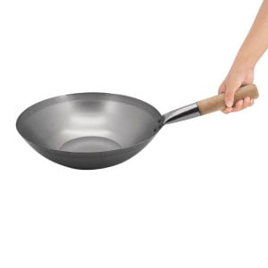 Steel Wok - 33 cm - Vogue - Fourniresto