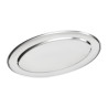 Oval stainless steel serving dish - 300mm - Olympia - Fourniresto