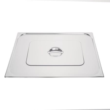 Couvercle en Inox Double - GN 2/1 Inox  - Vogue - Fourniresto