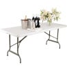 Table pliable au centre blanche 1829mm - Bolero - Fourniresto