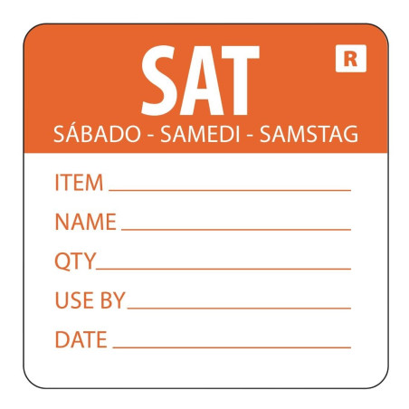 Removable Label "Saturday" - Vogue