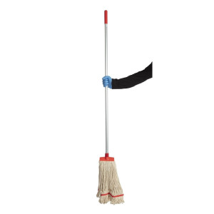 Broom mop head with red retaining band - Scot Young - Fourniresto