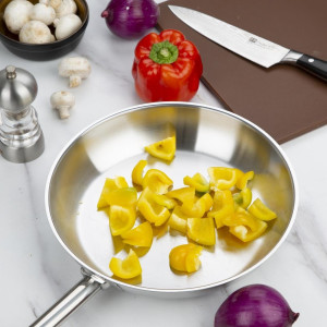 Επαγωγικό τηγάνι από ανοξείδωτο χάλυβα - Ø 280 mm - Vogue