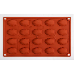 Moule 20 Mini-Madeleines en Silicone Formaflex - GN 1/3 - Pavoni