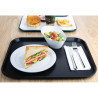 Plateau self-service noir 450 x 350mm - Olympia KRISTALLON - Fourniresto