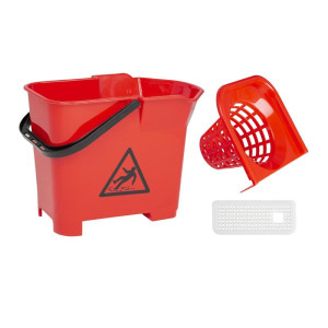 Red 14L wringer bucket - Jantex - Fourniresto