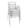 Stackable Aluminum Chairs - Set of 4 - Bolero - Fourniresto