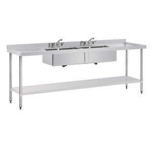 Stainless Steel Sink - L 2400 x D 600 mm - Vogue