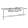 Stainless Steel Sink - L 2400 x D 600 mm - Vogue