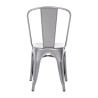 Chairs in Metallic Gray Steel - Set of 4 - Bolero