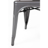 Chairs in Metallic Gray Steel - Set of 4 - Bolero