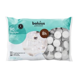 Bougies Chauffe-Plat 8 h - Ø 39 mm - Lot de 90 - Bolsius