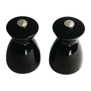 Set of Dark Wood Salt and Pepper Mills Olympia - Modern and Efficient Style