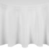 Round White Tablecloth Mitre Essentials - Quality and Elegance