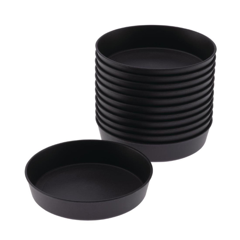 Lot de 12 Moules à Quiche Exoglass Matfer Bourgeat - Ø 100 mm