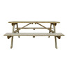 Elegant and sturdy 1.5m wooden picnic table