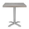 Square Grey Melamine Table Top 700mm Bolero: Resistant and Versatile