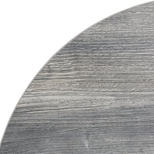 Plateau de Table Rond Mélamine Gris 600 mm - Bolero, résistant et élégant