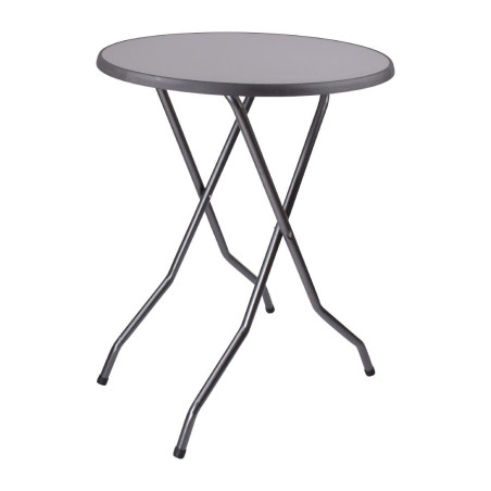 Table haute ronde pliante 85cm design et robuste