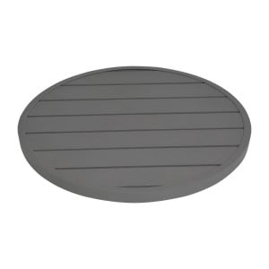 Round Dark Grey Aluminium Table Top 580 mm Bolero - Modern Style & Durability