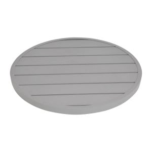 Round Aluminum Light Gray Table Top 580mm Bolero - Modern Style