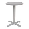 Round Aluminum Light Gray Table Top 580mm Bolero - Modern Style